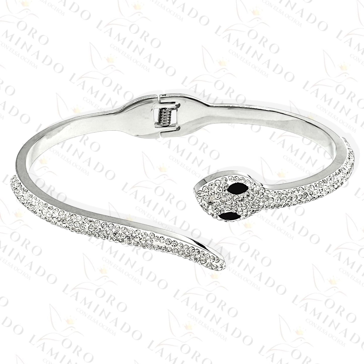 Silver Stainless Steel Snake Bracelet Y201