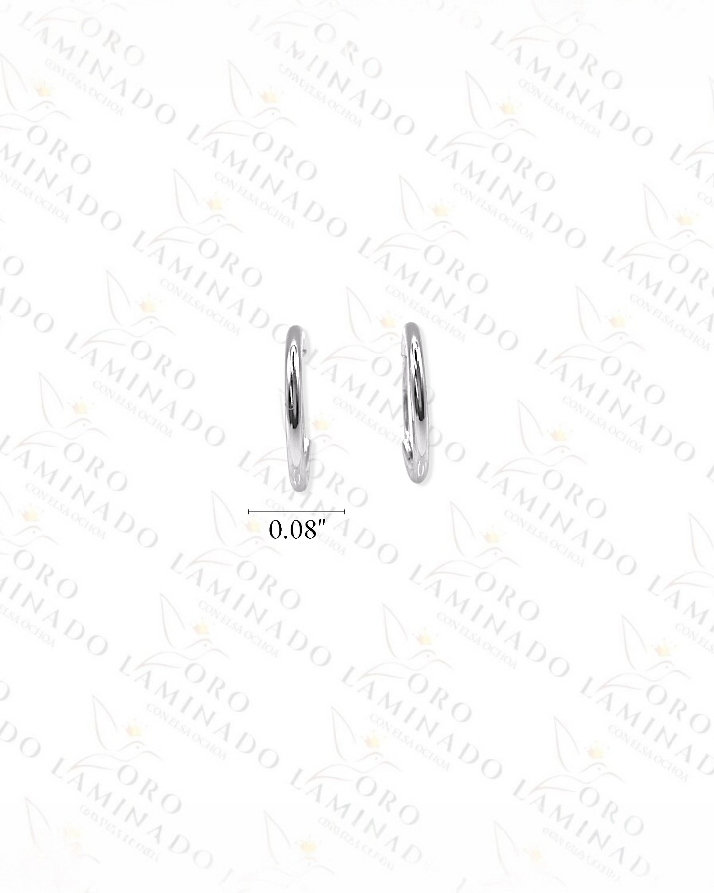 High Quality Plain Silver Hoop Earrings Y249