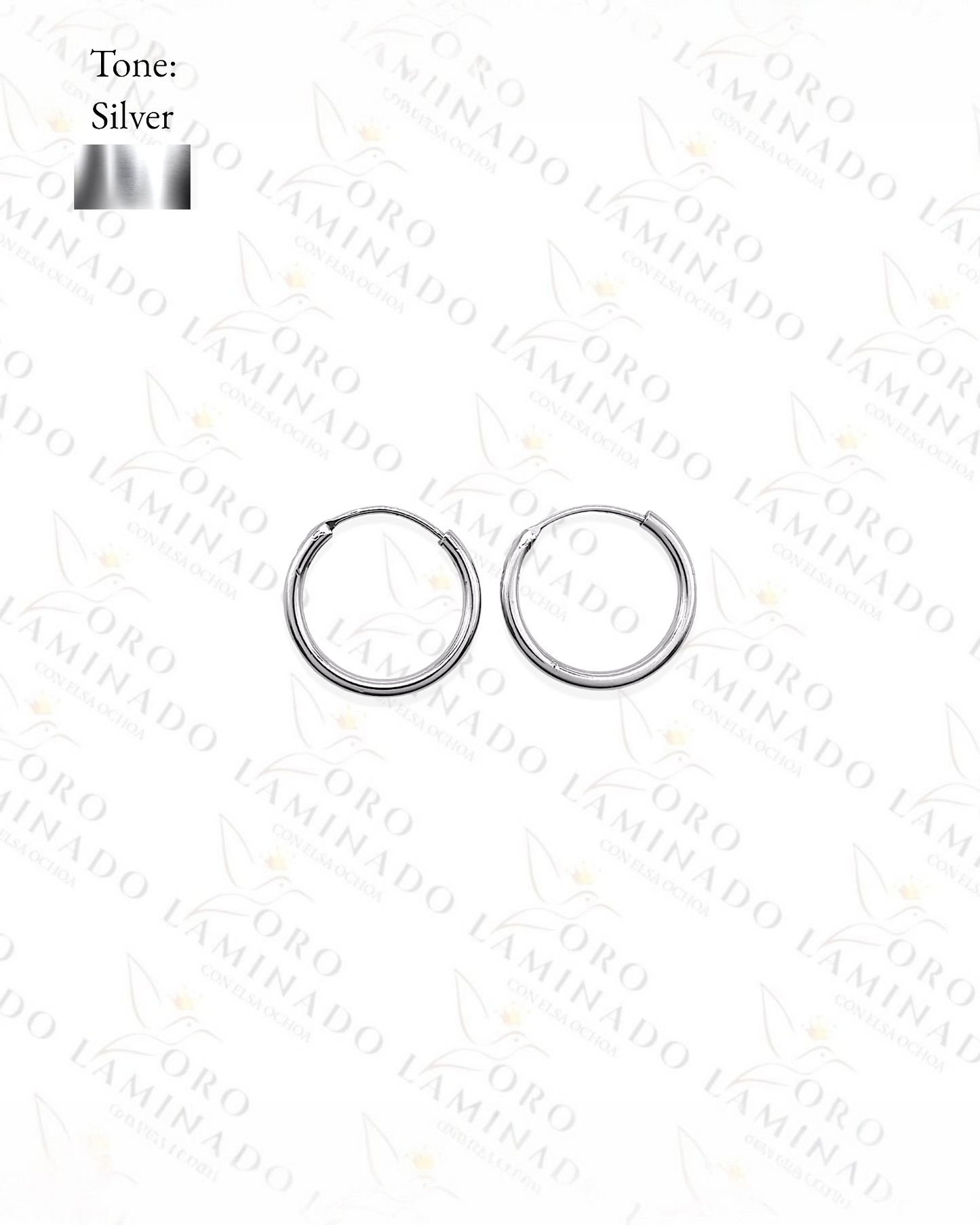 High Quality Plain Silver Hoop Earrings Y249