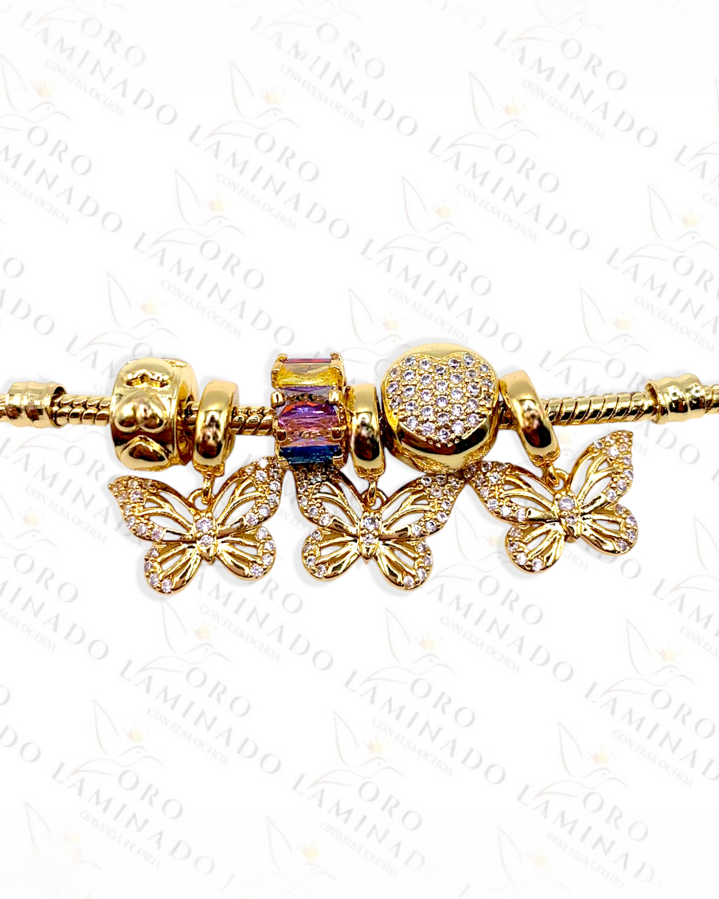 High Quality Butterfly Charm Bracelet Y415