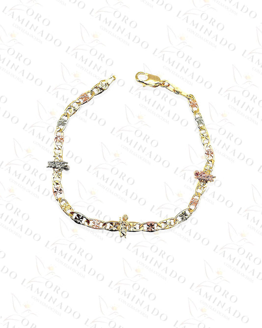 Three Tones Saint Judas Bracelet Y414