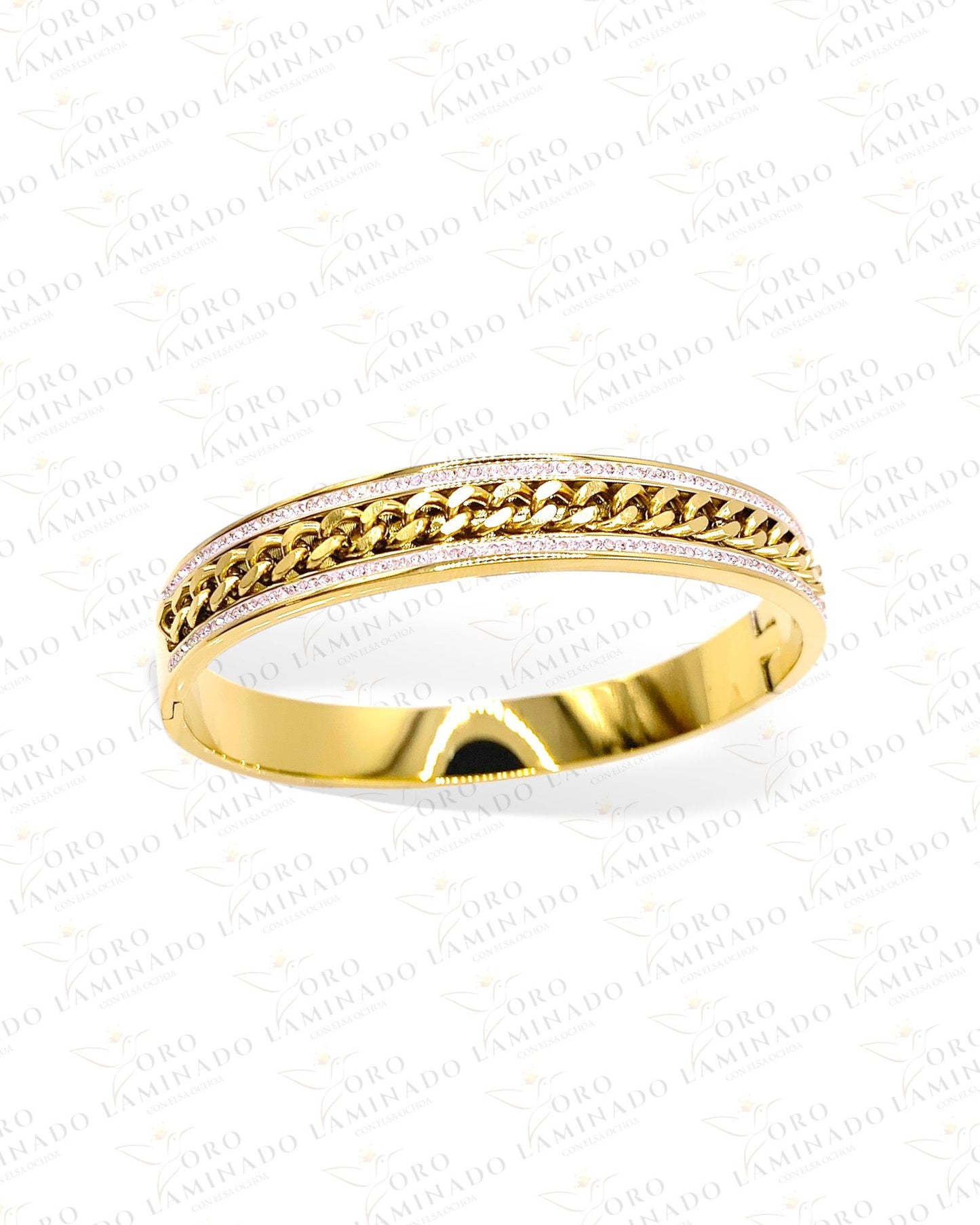 Cuban Stainless Steel Bangle Y325