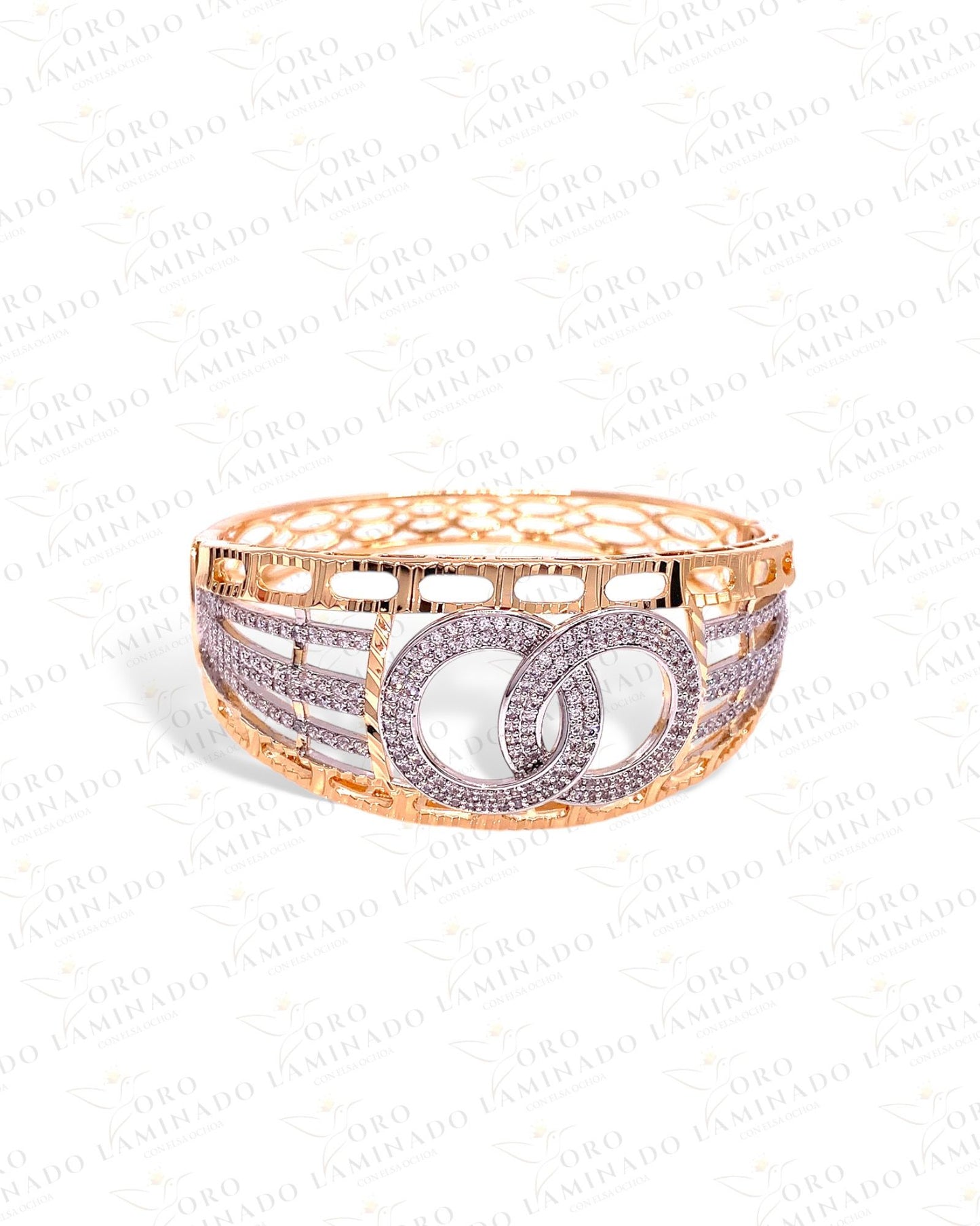 Round Linked Bangle bracelet R209