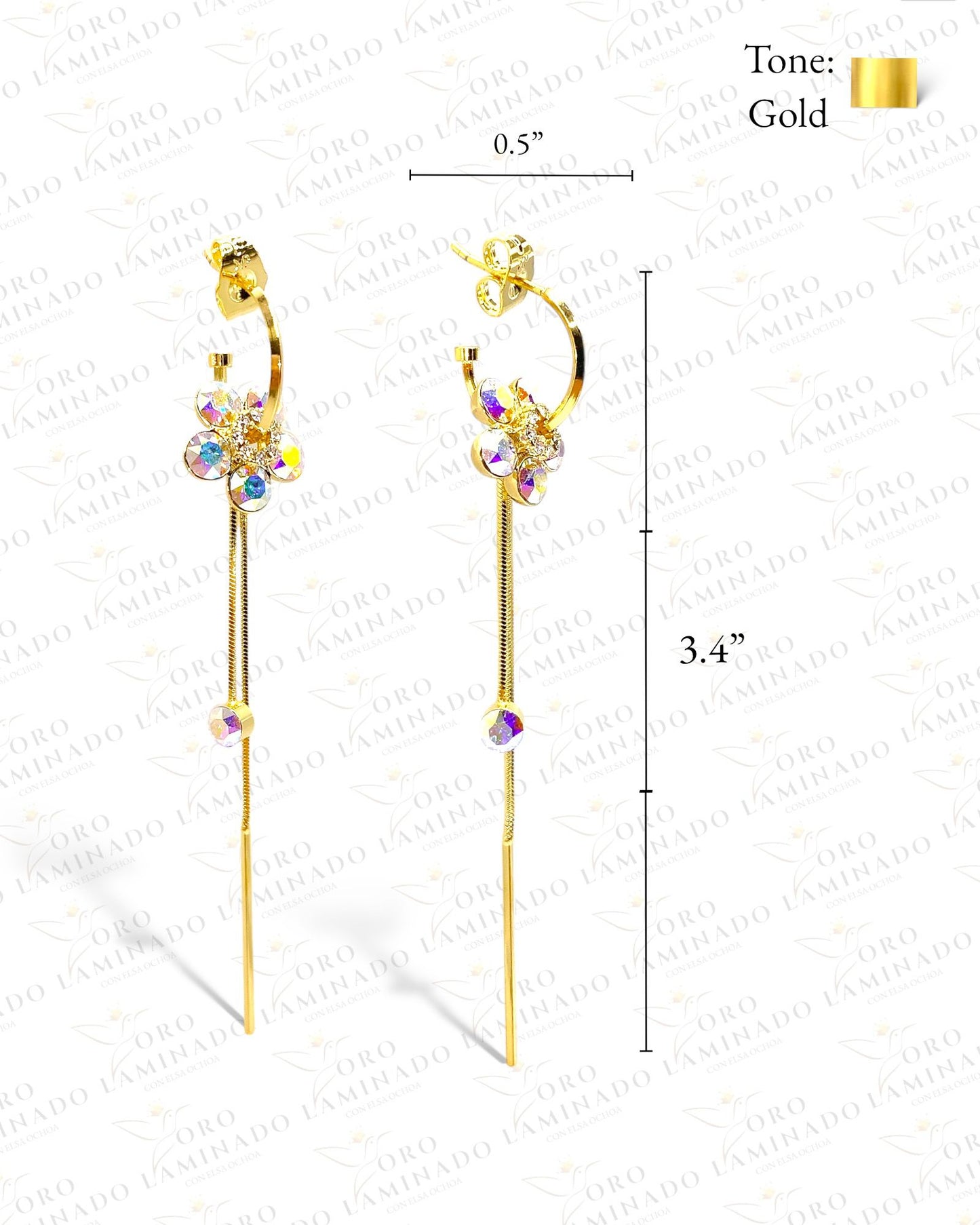 Flower earring B187