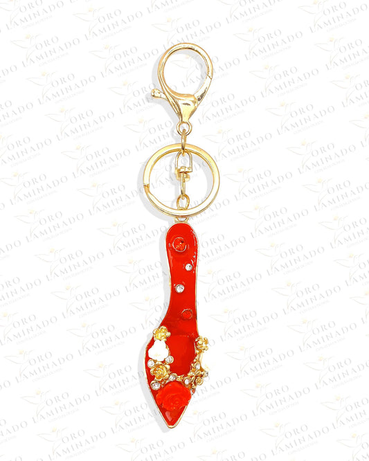 Red High Heel Keychain (Gold Filled) B330