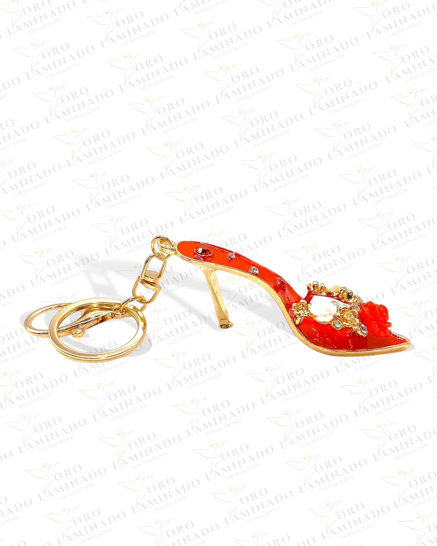 Red High Heel Keychain (Gold Filled) B330