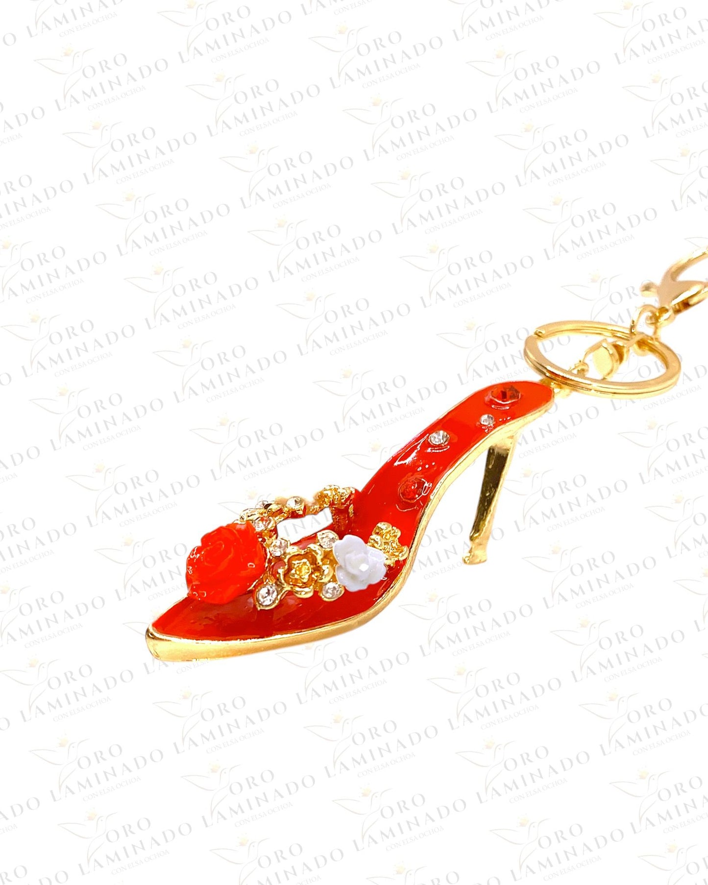 Red High Heel Keychain (Gold Filled) B330