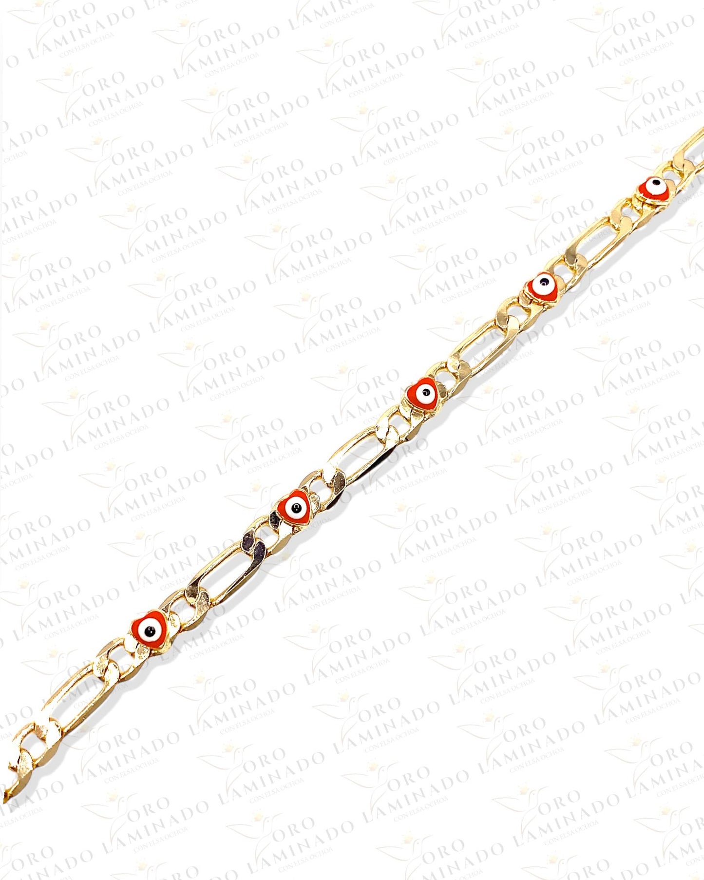 Red Evil Eye Figaro Bracelets (Pack of 6) B337