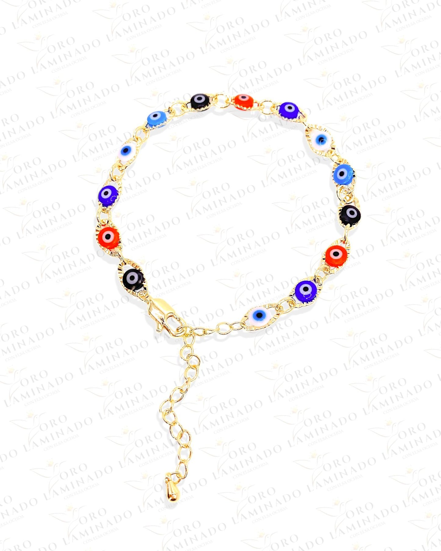 Multicolor Evil Eye Bracelets (Pack of 6) G146