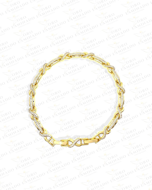 High Quality Infinity Bracelet with Stones Y382