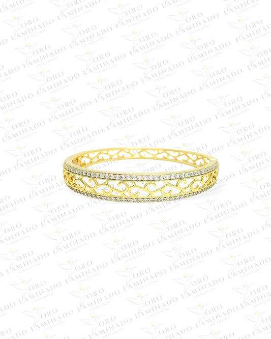 High Quality Vine Bangle Bracelet with Stones G360