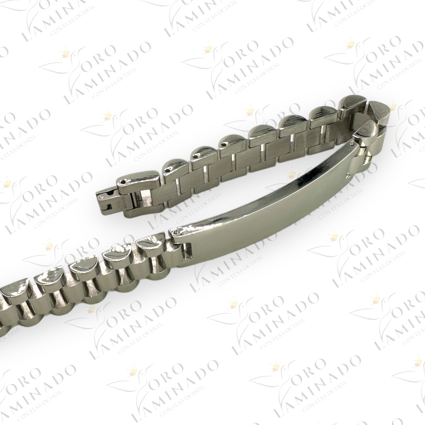 Silver steinlees steel bracelet B267