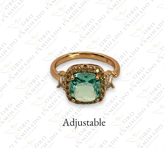 Ring with light blue stone G61