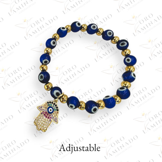 Blue craft bracelet Y199