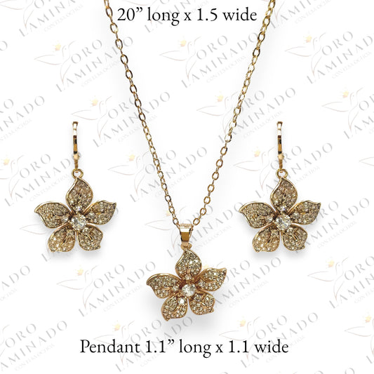 Flower necklace set R67