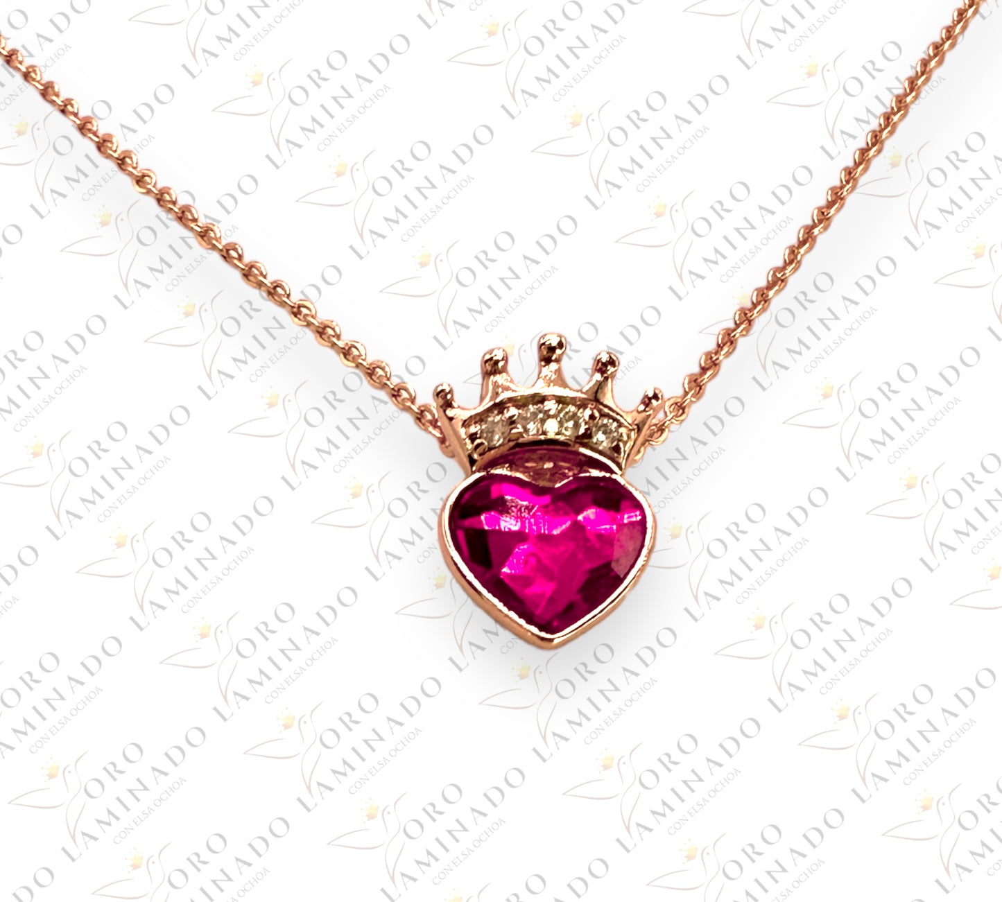 Red heart necklace B313