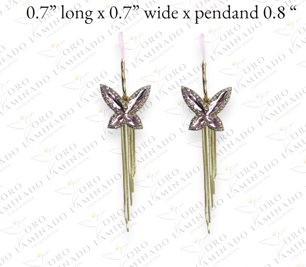 Rose butterfly earring R333