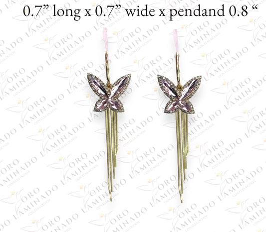 Rose butterfly earring R333