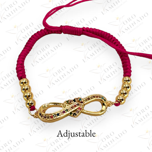 Red infinity bracelet Y173