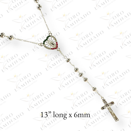 Rosary of Virgen de Guadalupe with heart B279