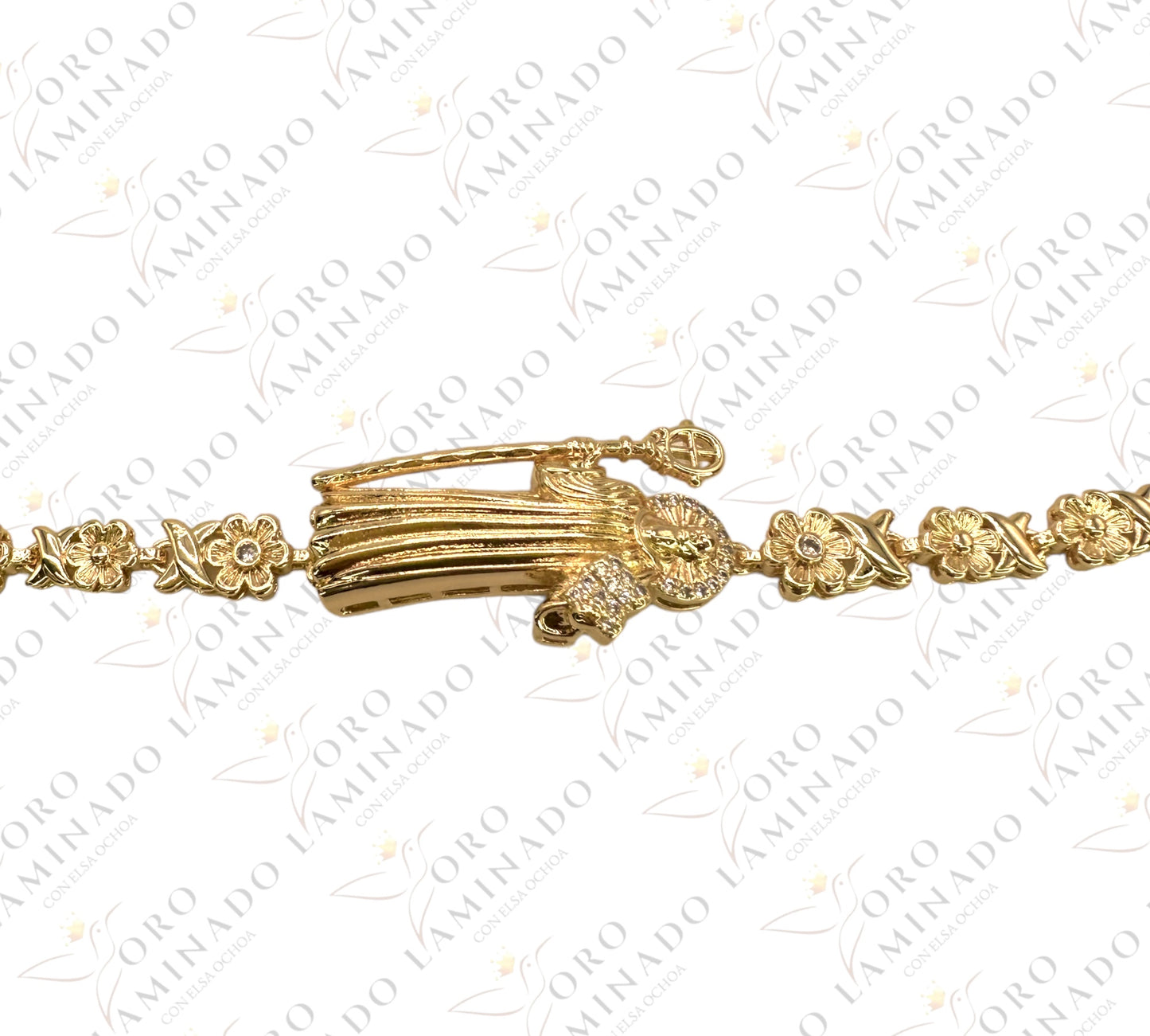 San Benito bracelet with shiny plate G8