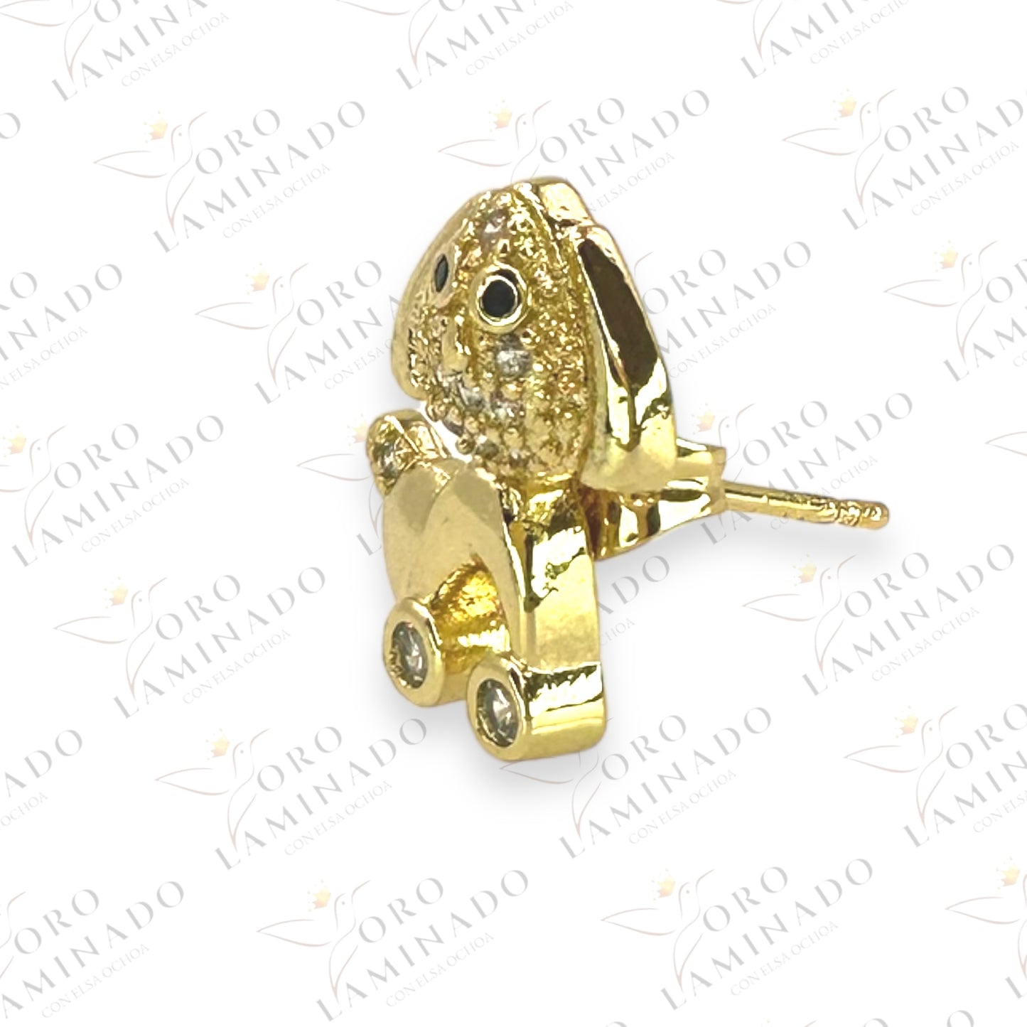 Pave Dog earring R353