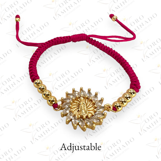 Red holy sunflower bracelet Y159