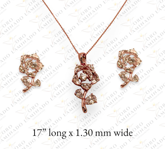 Flower necklace B310