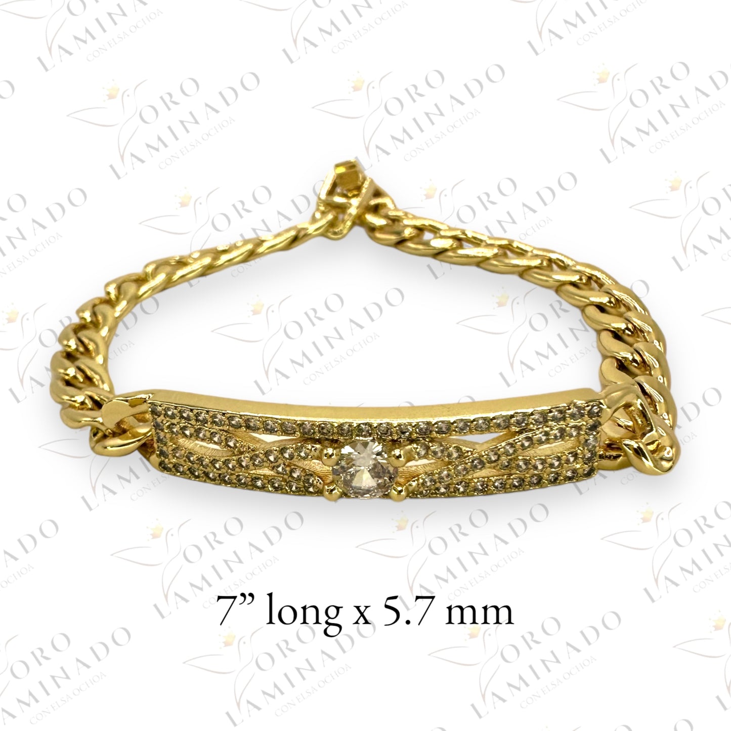 Shiny cuban bracelet Y357