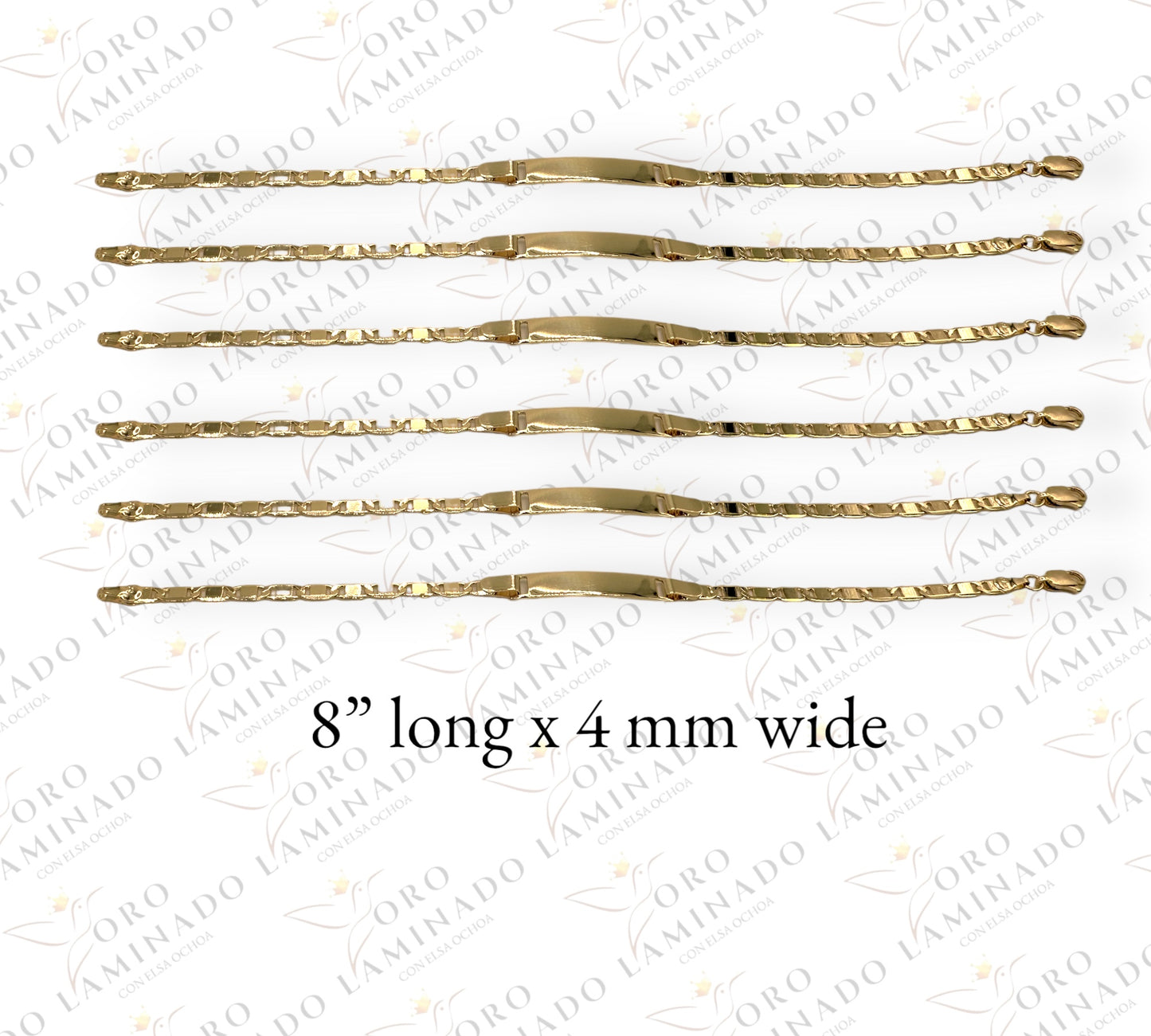 Gold plate bracelet (pack of 6) G153