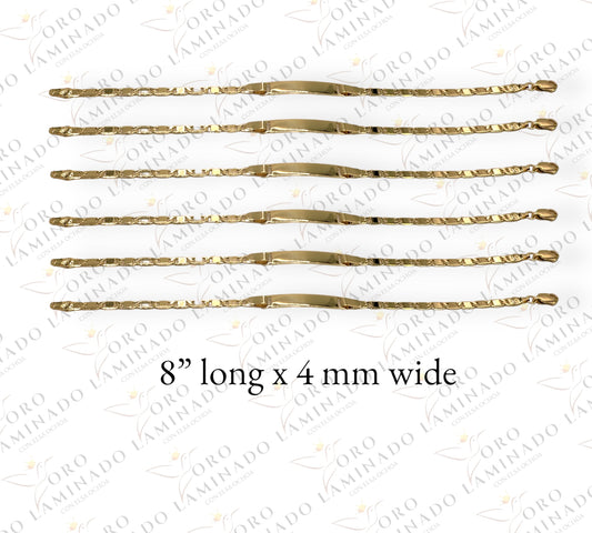 Gold plate bracelet (pack of 6) G153