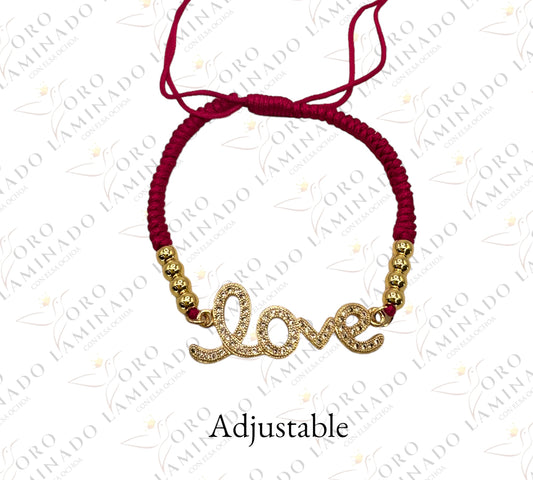 Red love bracelet G116