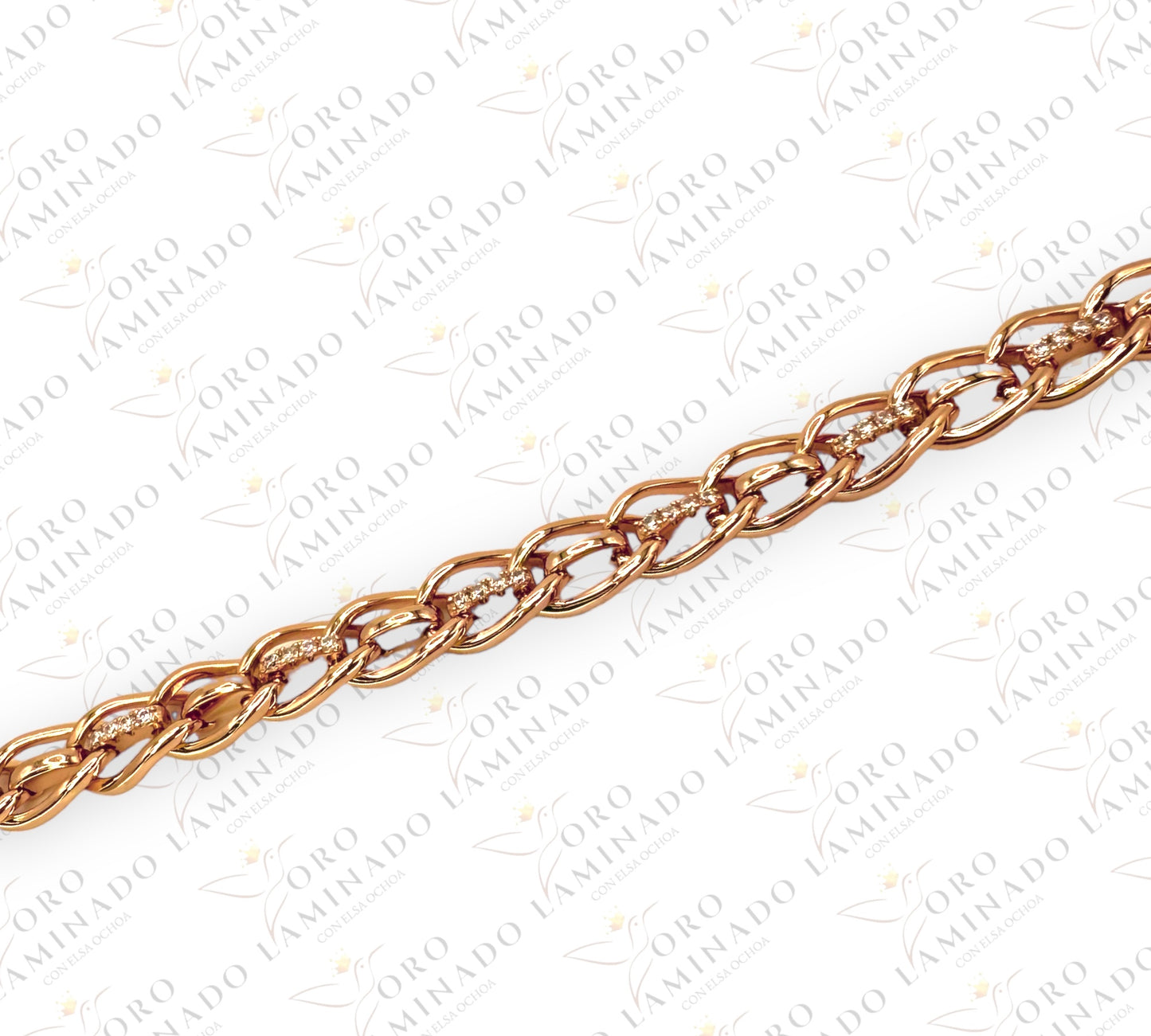 High Quality Braided chain with Stones B305