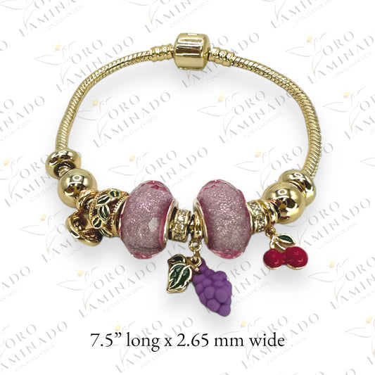 Fruit charm bracelet B119