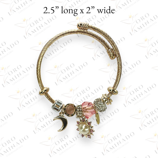 Golden Charm bracelet R358