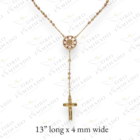 Cut glass rosary of virgen B286