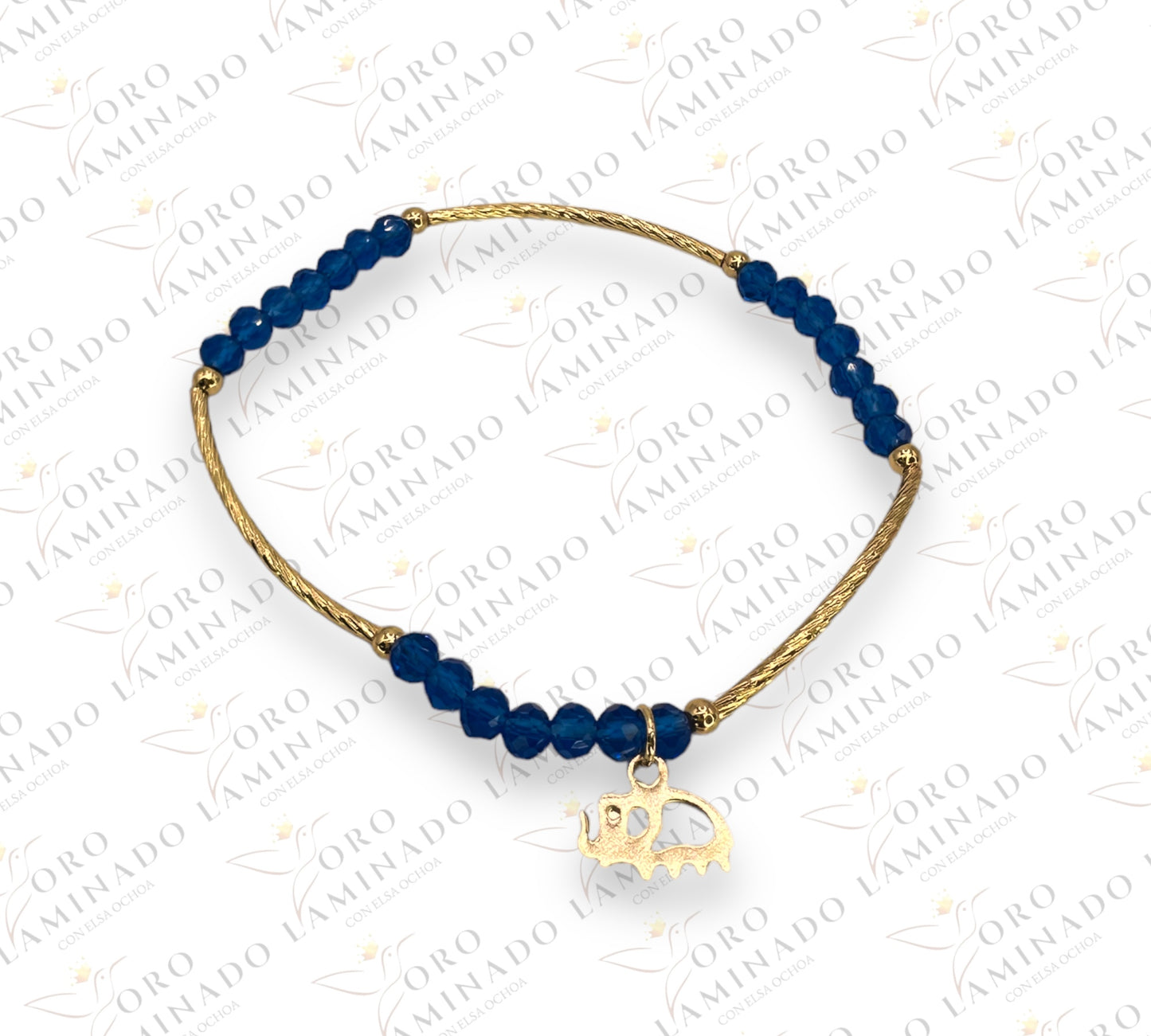 Blue handmade bracelet (pack of 7) Y77