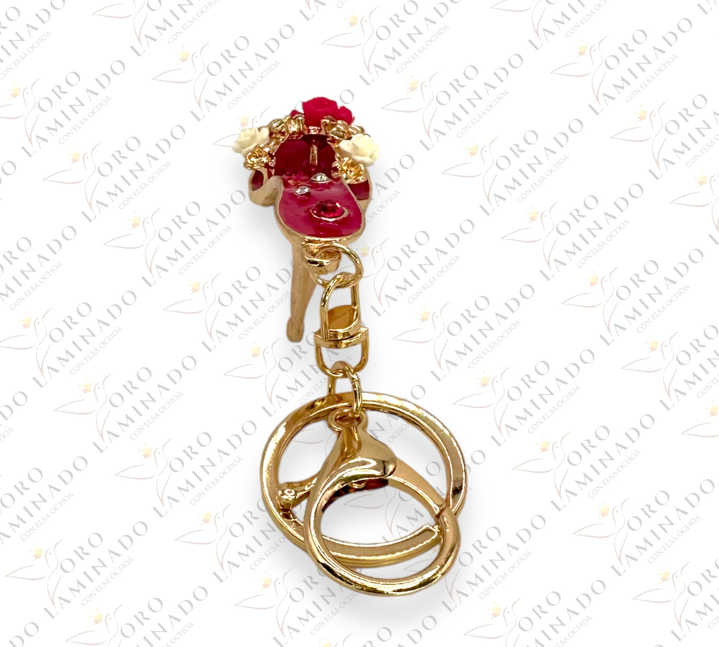 Red high heel keychain B330