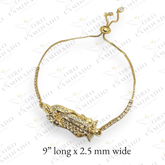 White golden Guadalupe's Virgin bracelet Y95