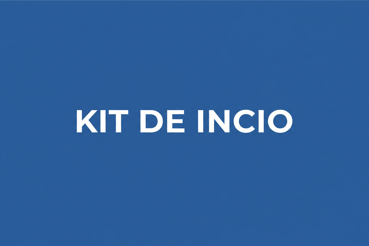 Plain Background with the words: KIT DE INCIO