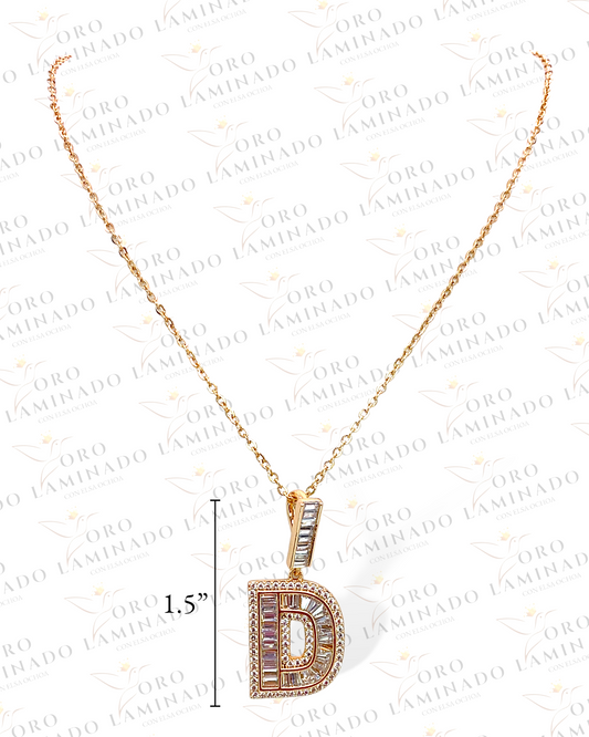 High Quality 1.5” Letter D Pendant and Chain B215