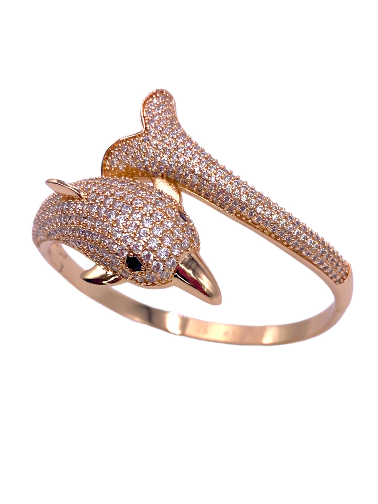 Size 8 Rose Gold Dolphin Bracelet R64