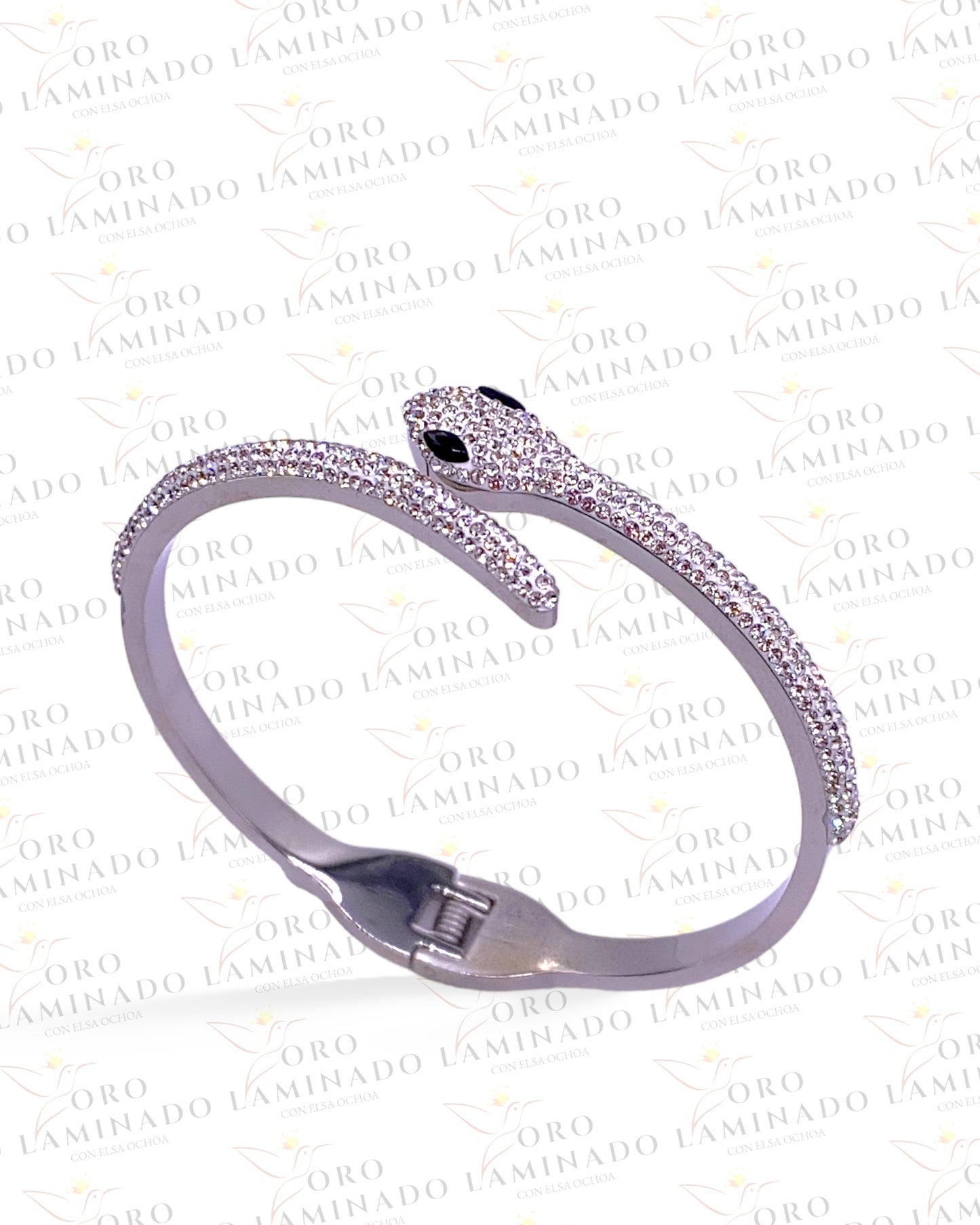 Silver Stainless Steel Snake Bracelet Y201