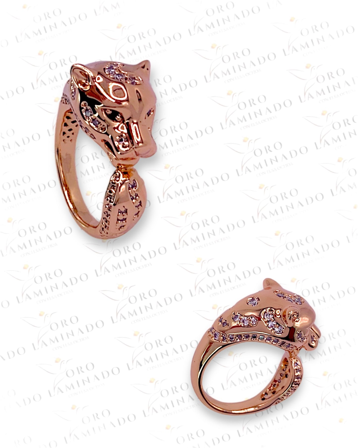 Rose Gold Puma Ring Y125