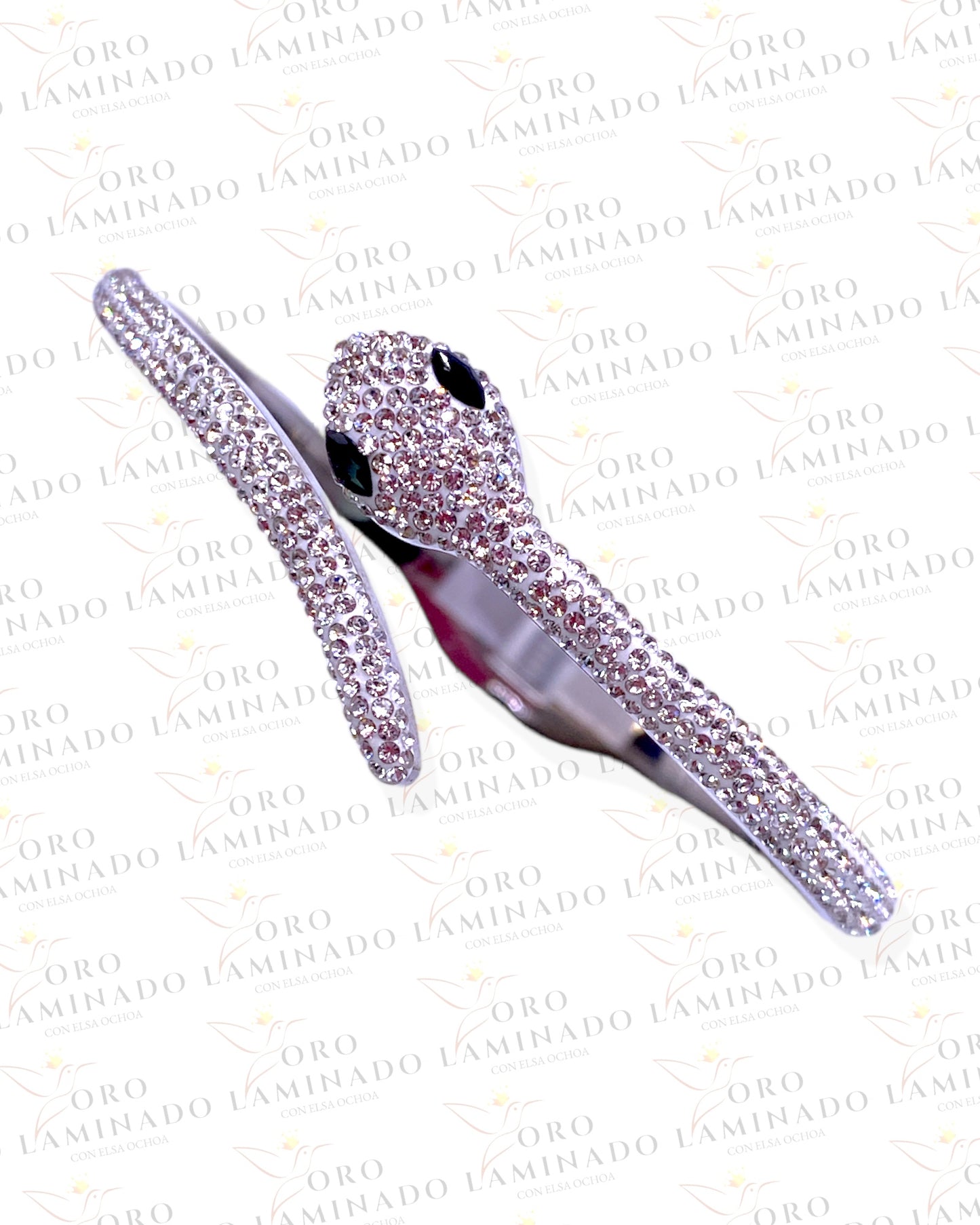 Silver Stainless Steel Snake Bracelet Y201