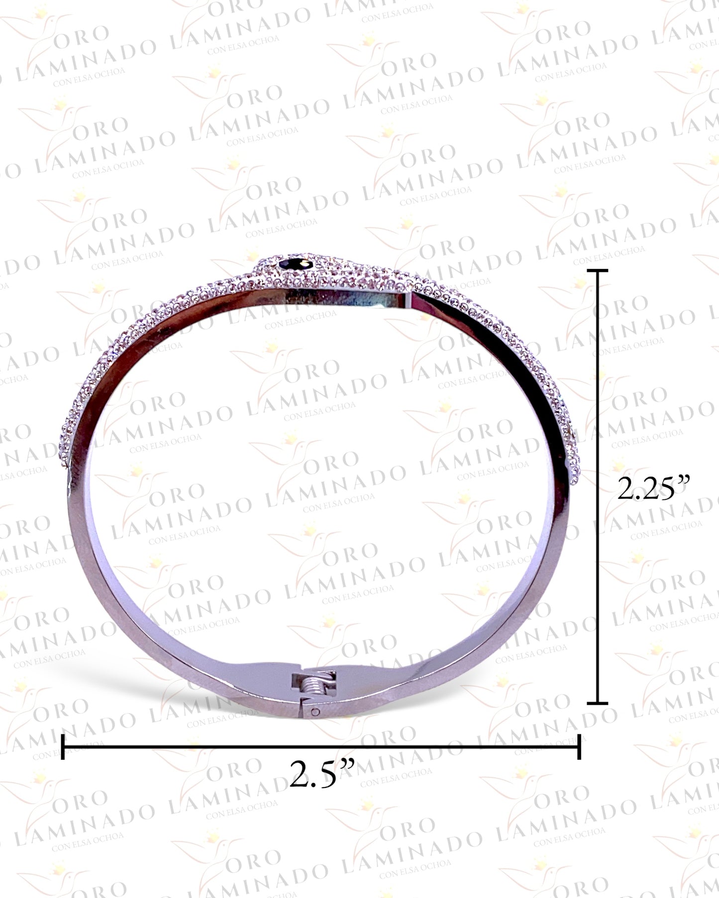 Silver Stainless Steel Snake Bracelet Y201