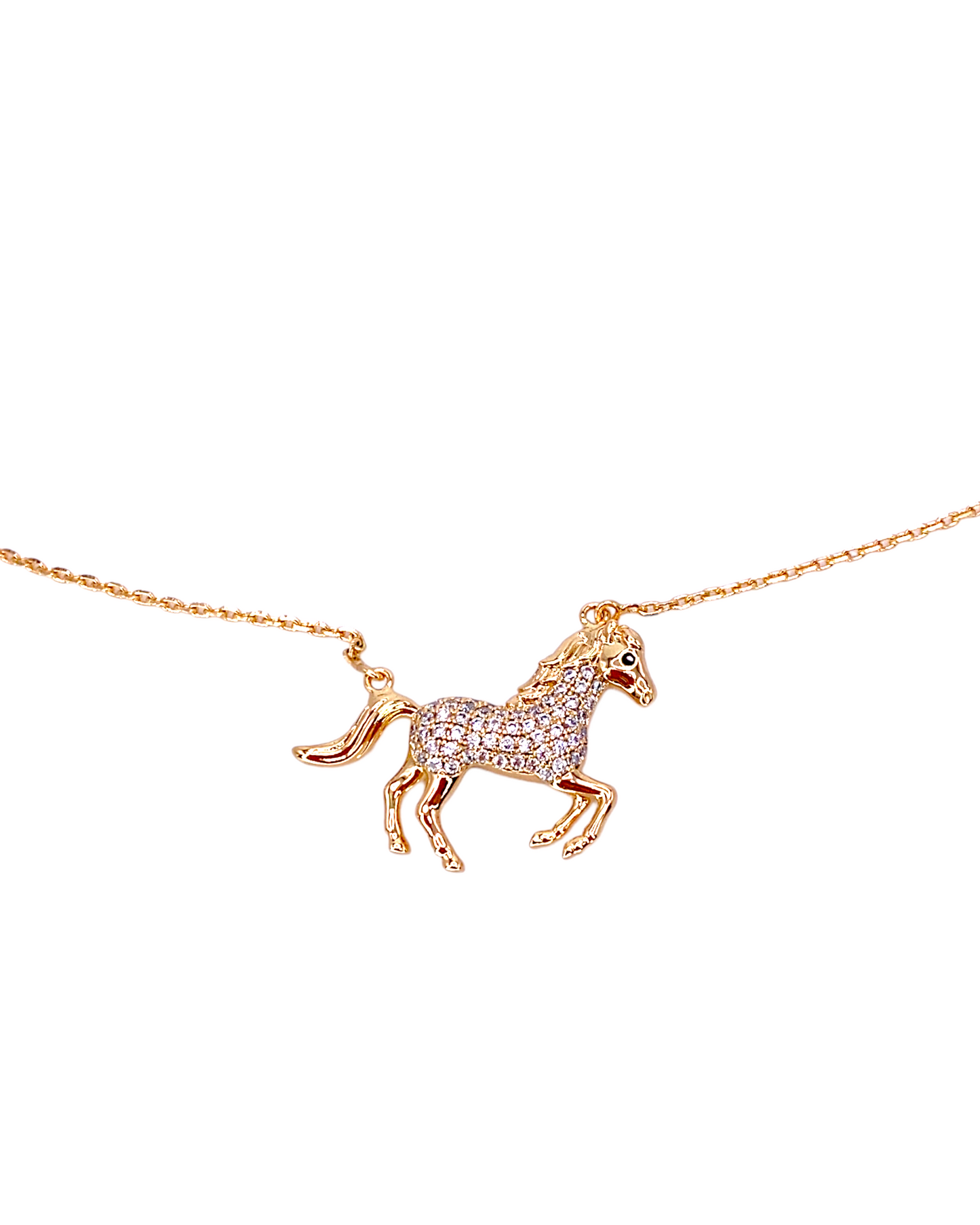 High Quality 1” Horse Pendant And Chain B157